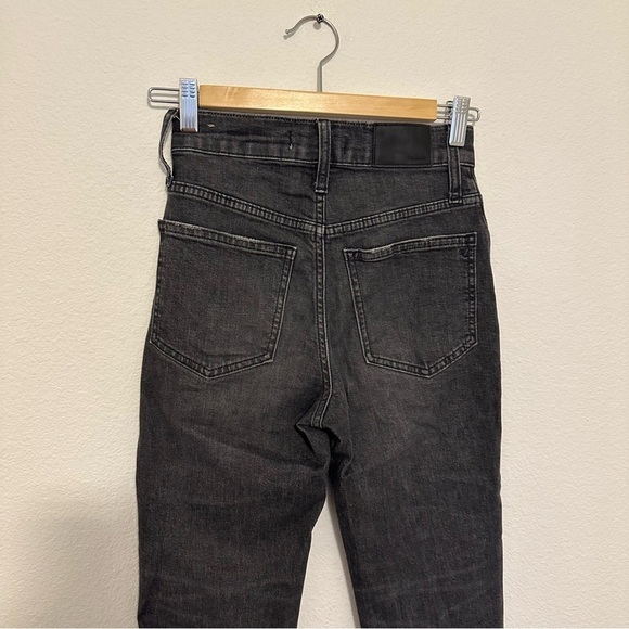 Madewell The Perfect Vintage Crop Fit Jeans Charcoal Black Sumner Wash Size 23 - Picture 5 of 11